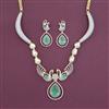 American Diamond Classic Necklace with Carat Plating