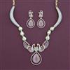 American Diamond Classic Necklace with Carat Plating