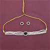 American Diamond Choker Necklace with Carat Plating