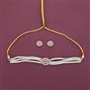 American Diamond Choker Necklace with Carat Plating