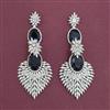 American Diamond Classic Earring with Rhodium Plating
