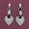 American Diamond Classic Earring with Rhodium Plating