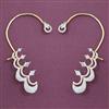 American Diamond Earcuff with Rhodium Plating Carat Plating