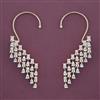 American Diamond Earcuff with Rhodium Plating Carat Plating