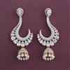 American Diamond Classic Earring with Rhodium Plating Carat Plating