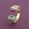 American Diamond Adjustable Ring with 2 Tone Plating