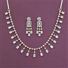 American Diamond Delicate Necklace with 2 Tone Plating