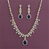 American Diamond Classic Necklace with 2 Tone Plating