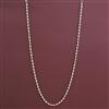 American Diamond Moti Mala with Rhodium Plating