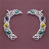 American Diamond Earcuff with Rhodium Plating