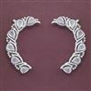 American Diamond Earcuff with Rhodium Plating