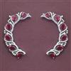 American Diamond Earcuff with Rhodium Plating