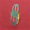 American Diamond Adjustable Ring with 2 Tone Plating