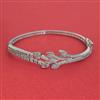 American Diamond Openable kada with Rhodium Plating 2 Tone Plating