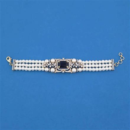 American Diamond Adjustable Bracelet with Carat Plating