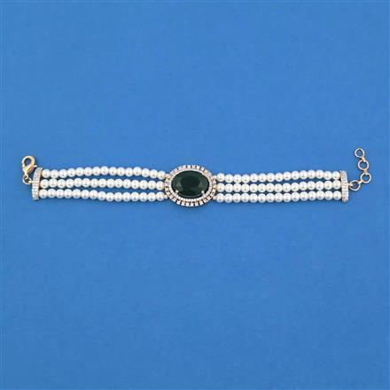 American Diamond Adjustable Bracelet with Carat Plating