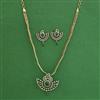 American Diamond Classic Pendant Set with Mehndi Plating
