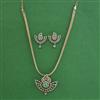 American Diamond Classic Pendant Set with Mehndi Plating