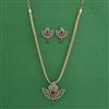 American Diamond Classic Pendant Set with Mehndi Plating
