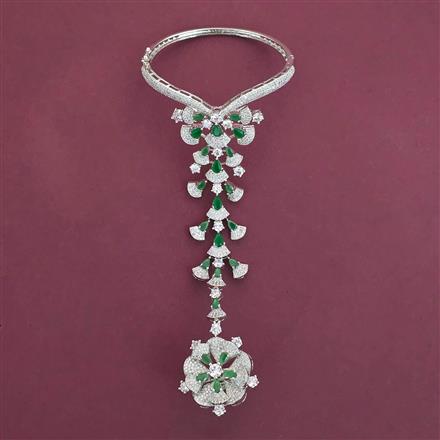 American Diamond Classic Hath Pan with Rhodium Plating