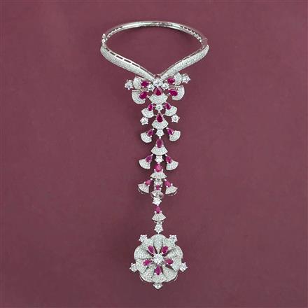 American Diamond Classic Hath Pan with Rhodium Plating