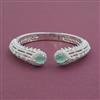 American Diamond Openable kada with Rhodium Plating