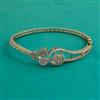 American Diamond Openable kada with Rhodium Plating 2 Tone Plating Mehndi Plating