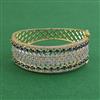 American Diamond Openable kada with 2 Tone Plating