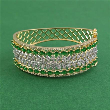 American Diamond Openable kada with 2 Tone Plating