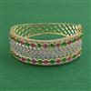 American Diamond Openable kada with 2 Tone Plating
