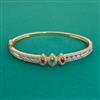 American Diamond Openable kada with 2 Tone Plating