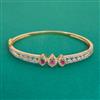 American Diamond Openable kada with 2 Tone Plating
