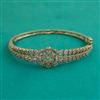 American Diamond Openable kada with Rhodium Plating 2 Tone Plating Mehndi Plating