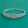 American Diamond Openable kada with Rhodium Plating 2 Tone Plating Mehndi Plating
