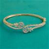 American Diamond Openable kada with Rhodium Plating 2 Tone Plating Mehndi Plating
