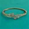 American Diamond Openable kada with Rhodium Plating 2 Tone Plating Mehndi Plating