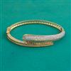 American Diamond Openable kada with Rhodium Plating 2 Tone Plating Mehndi Plating