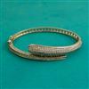 American Diamond Openable kada with Rhodium Plating 2 Tone Plating Mehndi Plating
