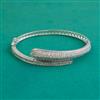 American Diamond Openable kada with Rhodium Plating 2 Tone Plating Mehndi Plating
