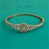 American Diamond Openable kada with Rhodium Plating 2 Tone Plating Mehndi Plating