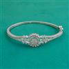 American Diamond Openable kada with Rhodium Plating 2 Tone Plating Mehndi Plating