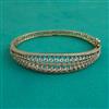 American Diamond Openable kada with Rhodium Plating 2 Tone Plating Mehndi Plating