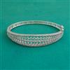 American Diamond Openable kada with Rhodium Plating 2 Tone Plating Mehndi Plating
