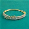 American Diamond Openable kada with Rhodium Plating 2 Tone Plating Carat Plating