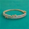 American Diamond Openable kada with Rhodium Plating 2 Tone Plating Carat Plating
