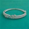 American Diamond Openable kada with Rhodium Plating 2 Tone Plating Carat Plating