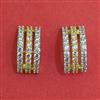 American Diamond Classic Earring with Rhodium Plating 2 Tone Plating Carat Plating