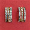 American Diamond Classic Earring with Rhodium Plating 2 Tone Plating Carat Plating