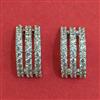 American Diamond Classic Earring with Rhodium Plating 2 Tone Plating Carat Plating