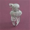American Diamond Adjustable Ring with Rhodium Plating 2 Tone Plating Mehndi Plating